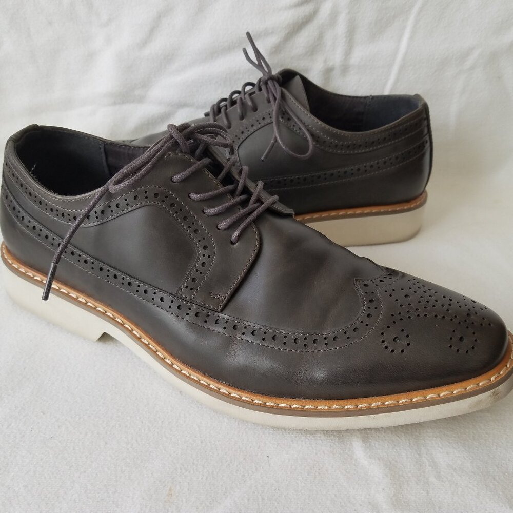 Kenneth Cole Unlisted Men's 9 Jeston Lace Up Oxford Shoe ~ Gray